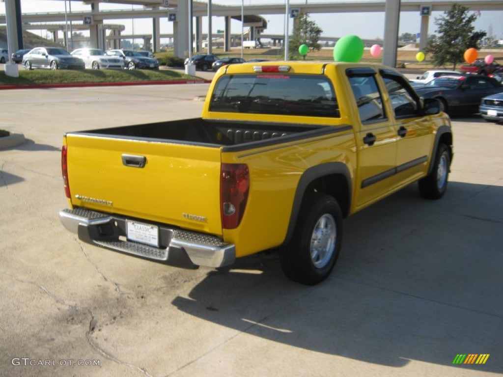 2007 Colorado LT Crew Cab - Yellow / Very Dark Pewter photo #5