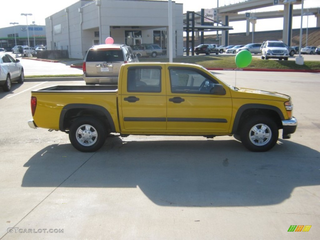 2007 Colorado LT Crew Cab - Yellow / Very Dark Pewter photo #6