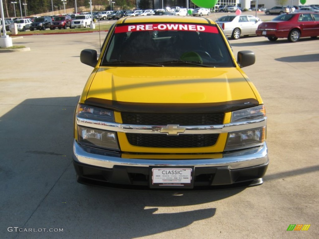 2007 Colorado LT Crew Cab - Yellow / Very Dark Pewter photo #8