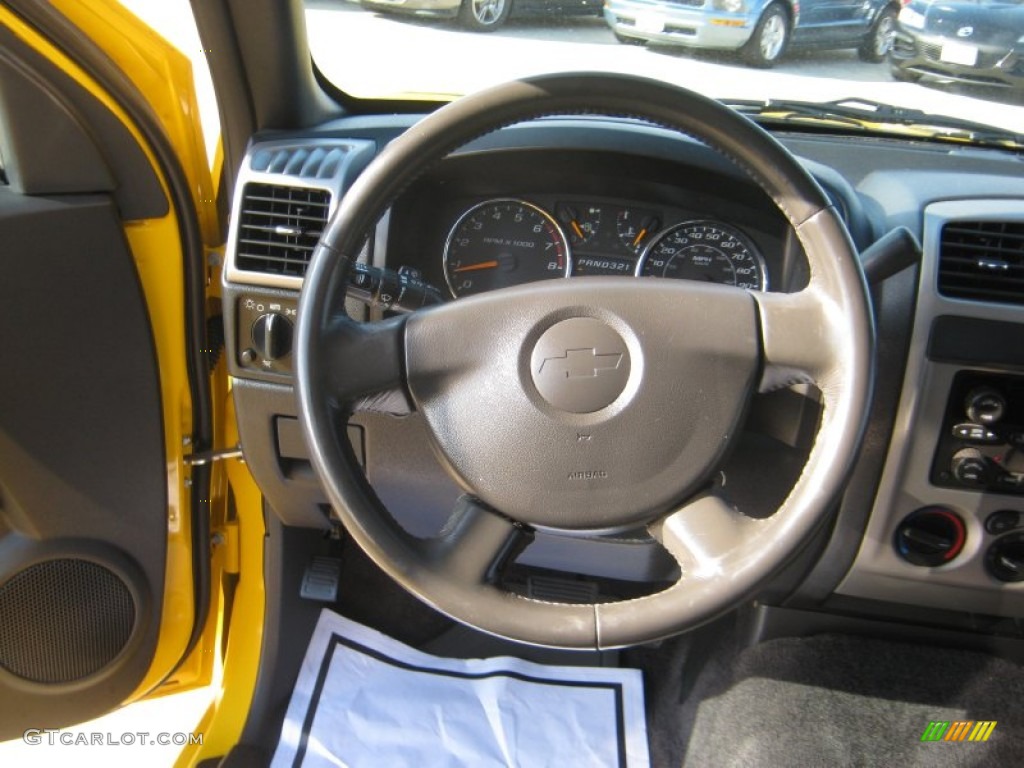 2007 Colorado LT Crew Cab - Yellow / Very Dark Pewter photo #10