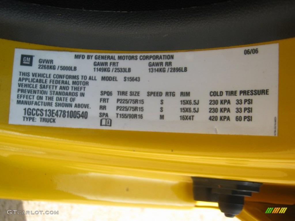 2007 Colorado LT Crew Cab - Yellow / Very Dark Pewter photo #24