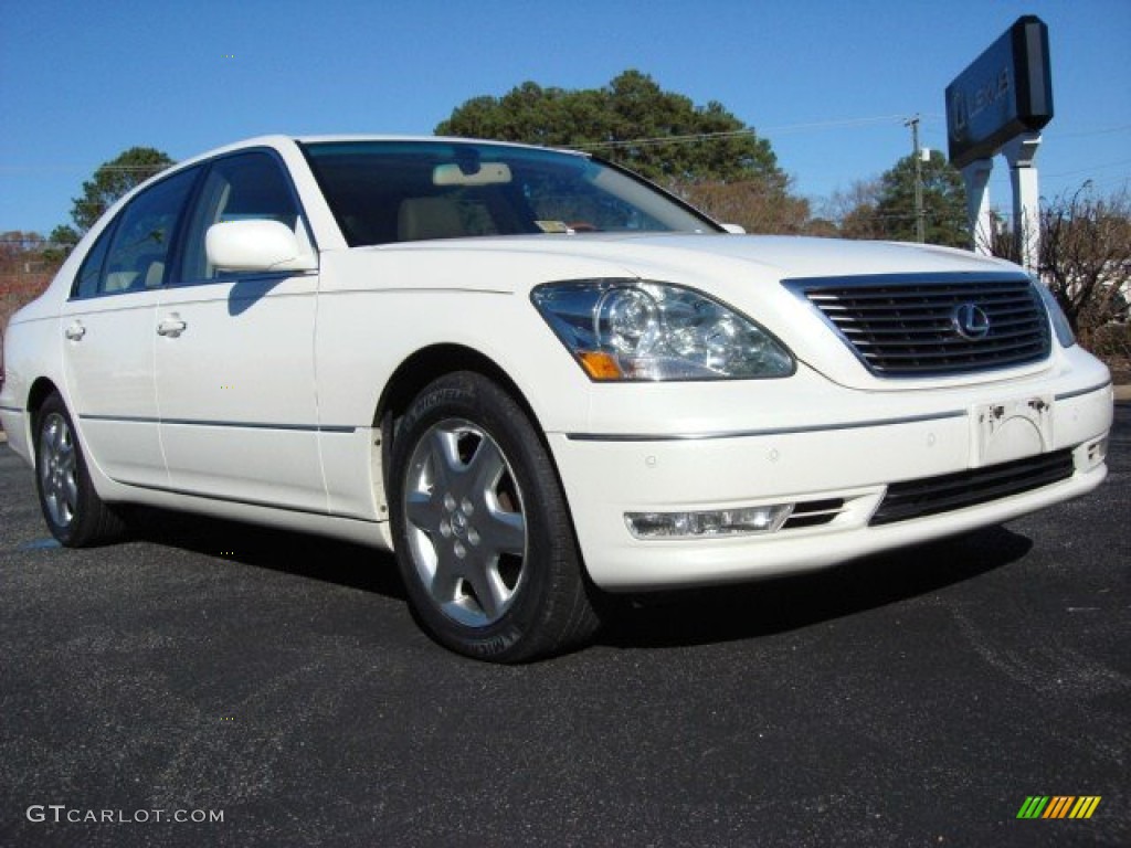 2004 LS 430 - Crystal White / Cashmere photo #1