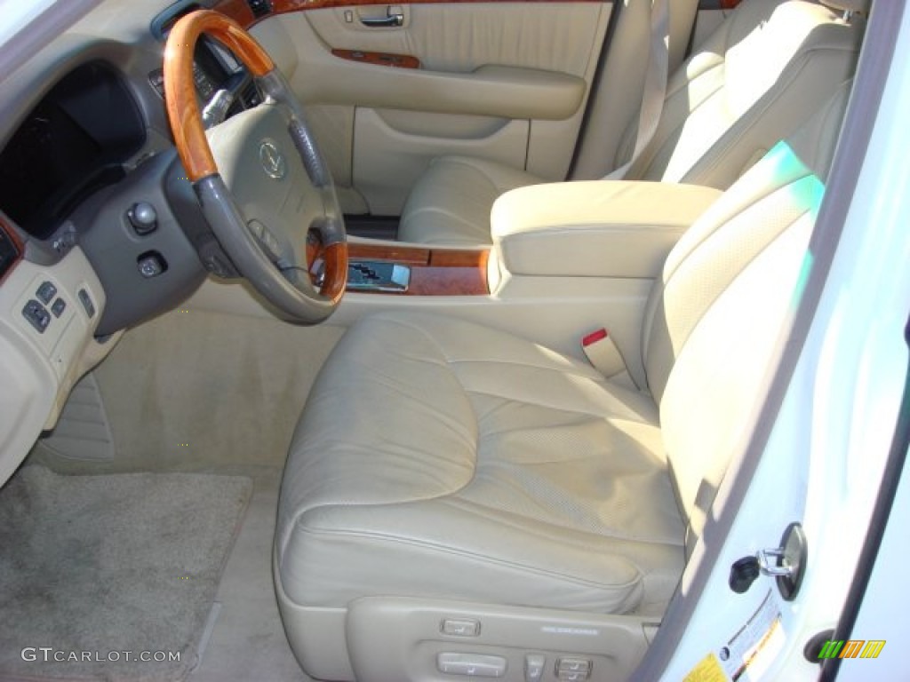 2004 LS 430 - Crystal White / Cashmere photo #8
