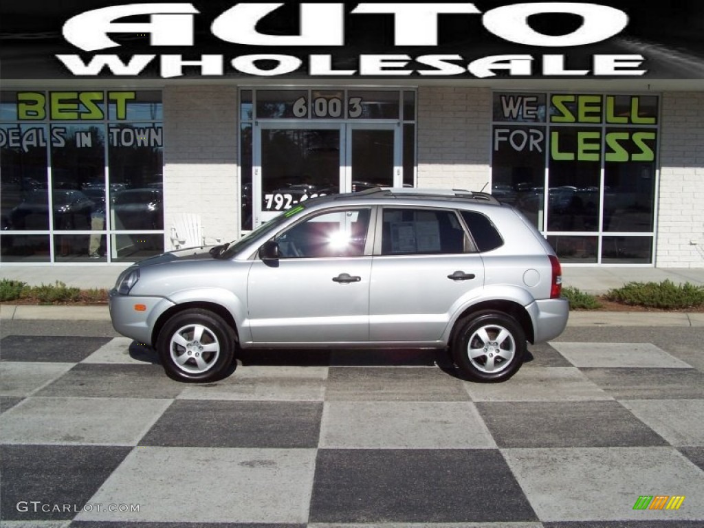 2007 Tucson GLS - Platinum Metallic / Gray photo #1