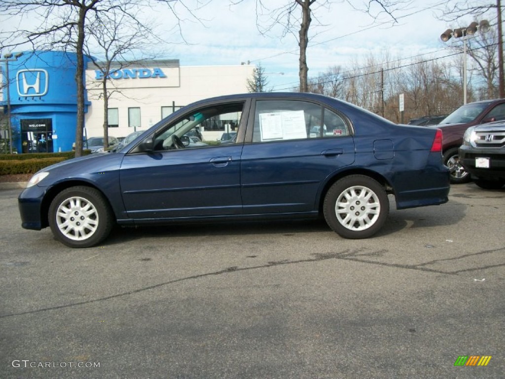 2004 Civic LX Sedan - Eternal Blue Pearl / Gray photo #1
