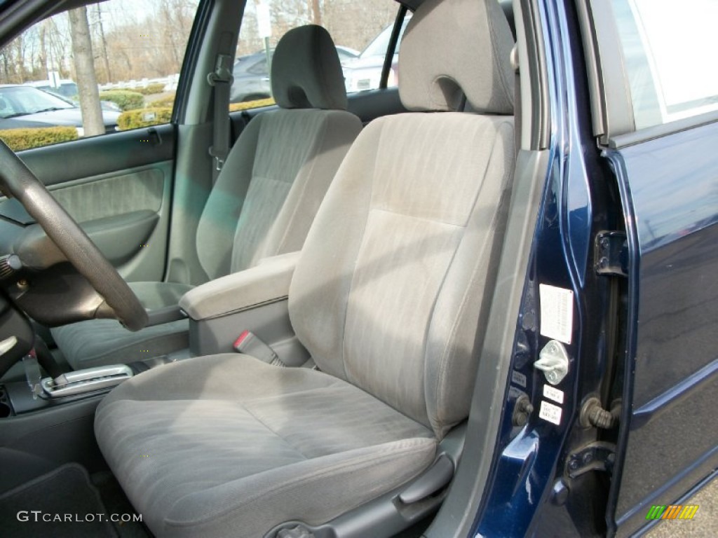2004 Civic LX Sedan - Eternal Blue Pearl / Gray photo #14