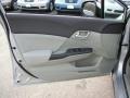 Gray 2012 Honda Civic EX-L Sedan Door Panel