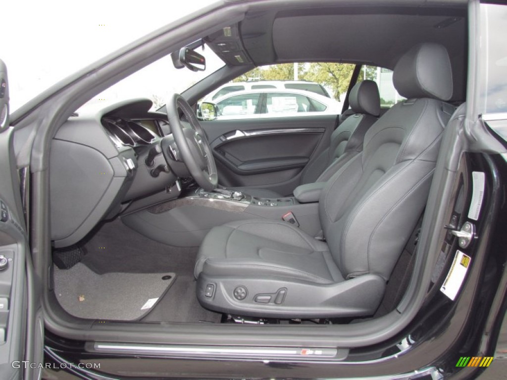 Black Interior 2012 Audi S5 3.0 TFSI quattro Cabriolet Photo #57284238