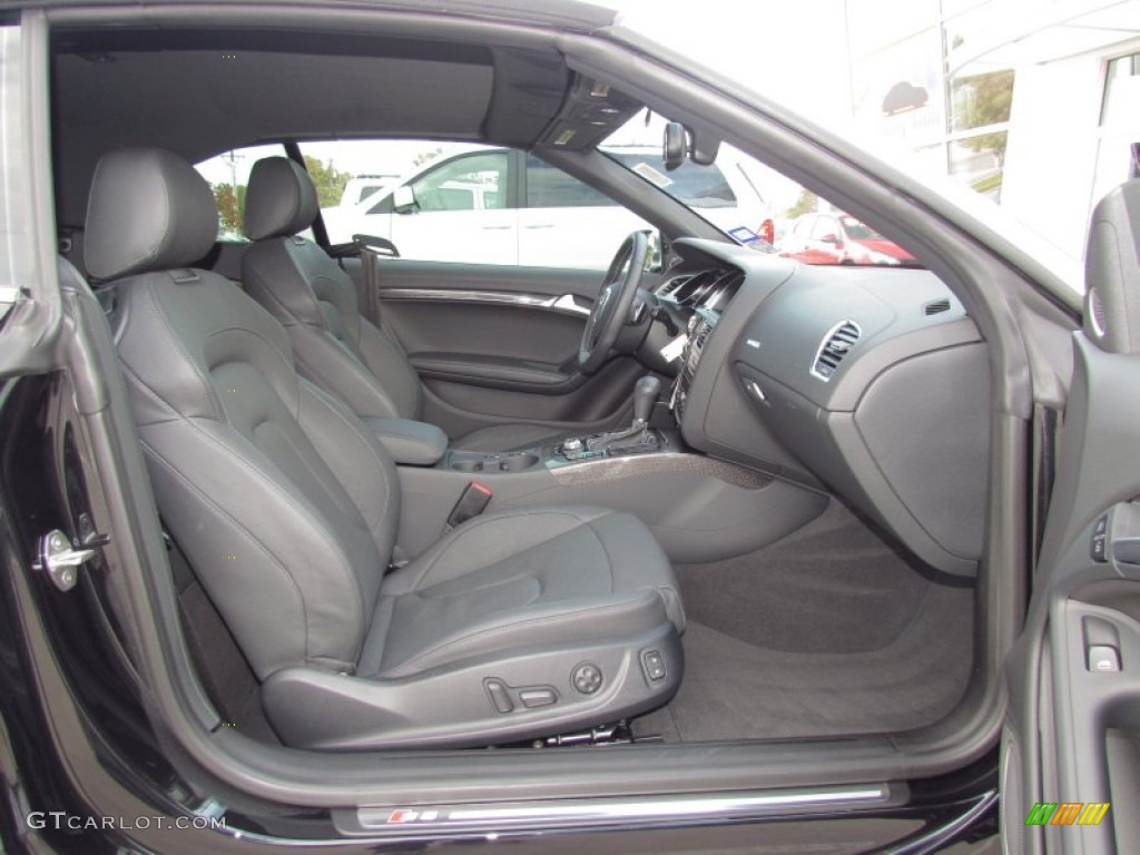 Black Interior 2012 Audi S5 3.0 TFSI quattro Cabriolet Photo #57284244
