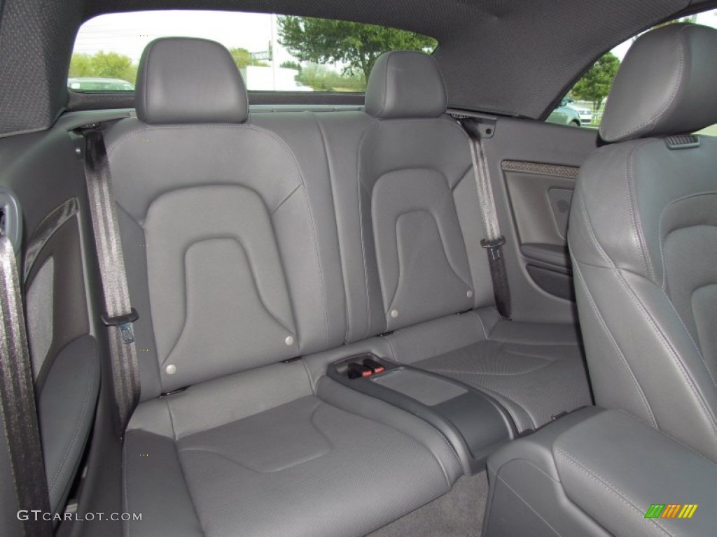 Black Interior 2012 Audi S5 3.0 TFSI quattro Cabriolet Photo #57284250