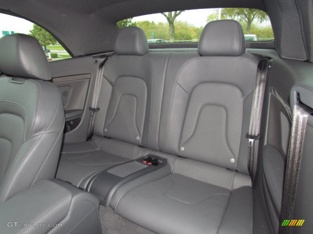 Black Interior 2012 Audi S5 3.0 TFSI quattro Cabriolet Photo #57284253