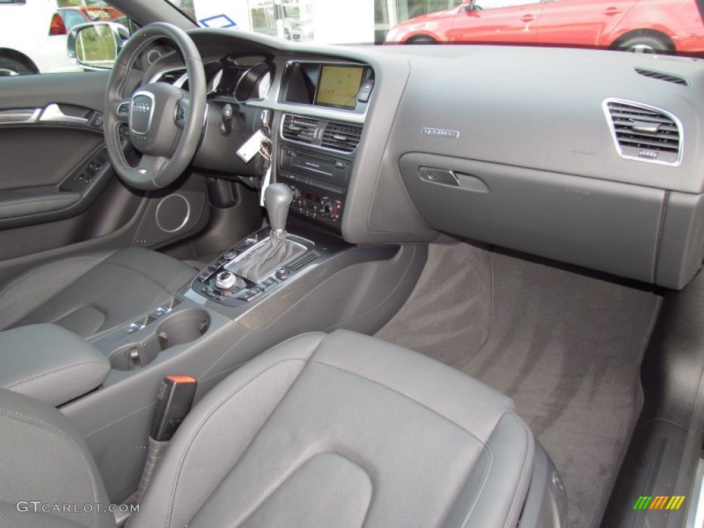 2012 Audi S5 3.0 TFSI quattro Cabriolet Black Dashboard Photo #57284293