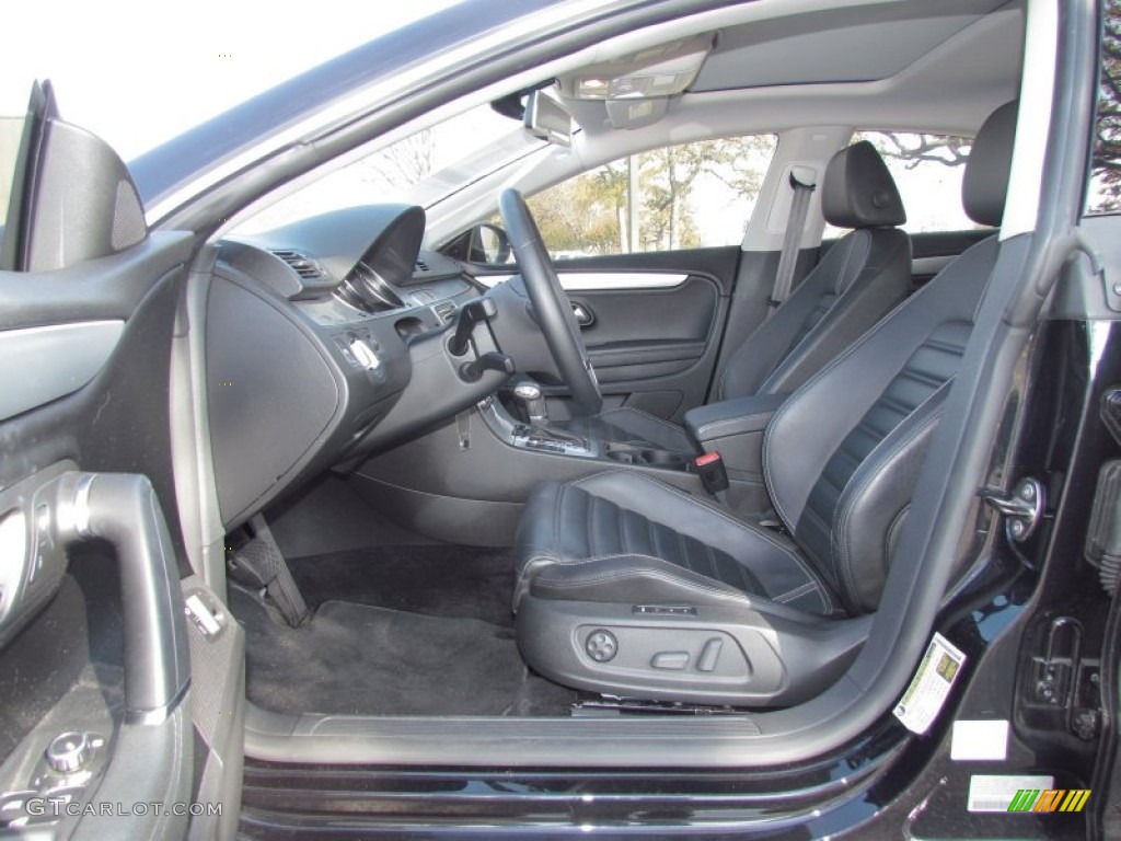 Black Interior 2010 Volkswagen CC Luxury Photo #57285198