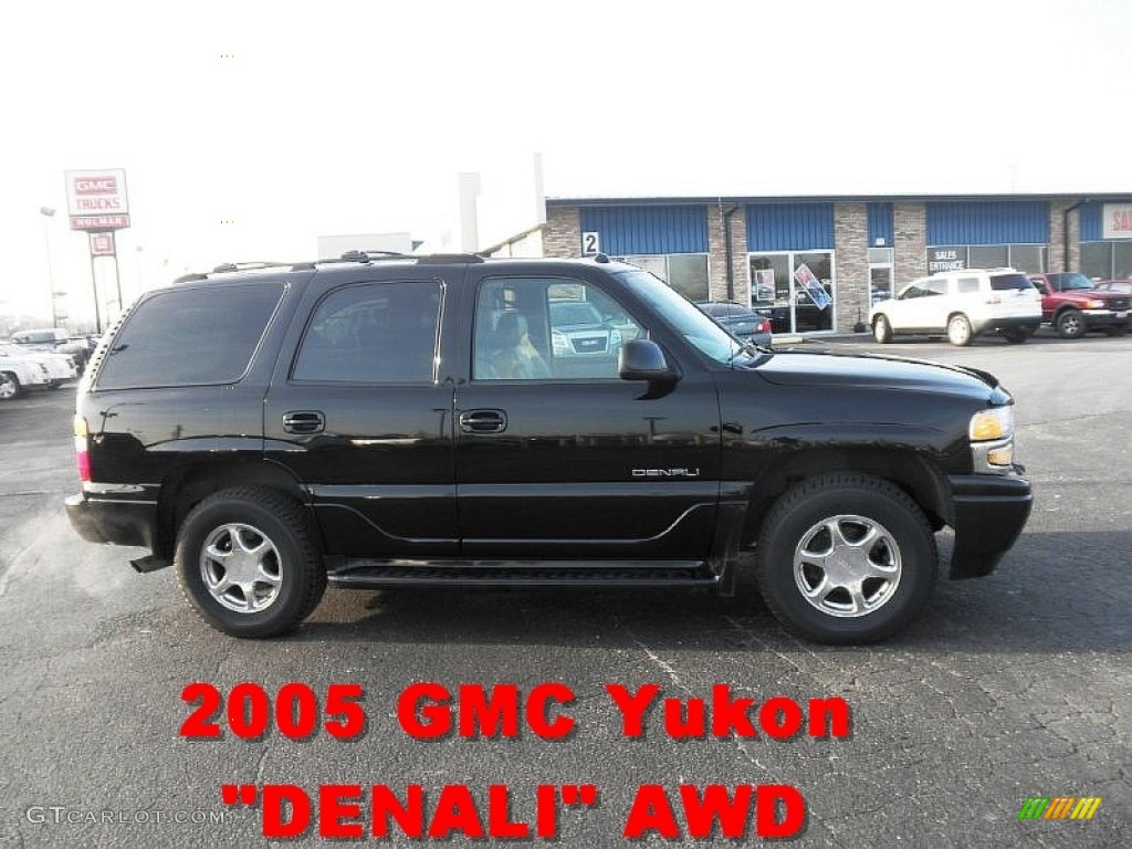 2005 Yukon Denali AWD - Onyx Black / Sandstone photo #1