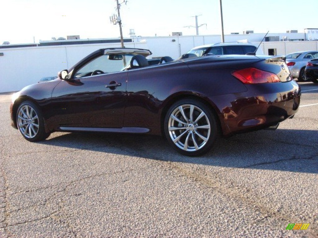 Midnight Garnet Metallic 2009 Infiniti G 37 S Sport Convertible Exterior Photo #57286554