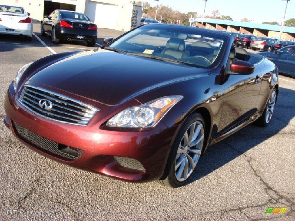 Midnight Garnet Metallic 2009 Infiniti G 37 S Sport Convertible Exterior Photo #57286578