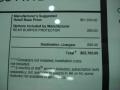 2012 Infiniti FX 35 AWD Limited Edition Window Sticker
