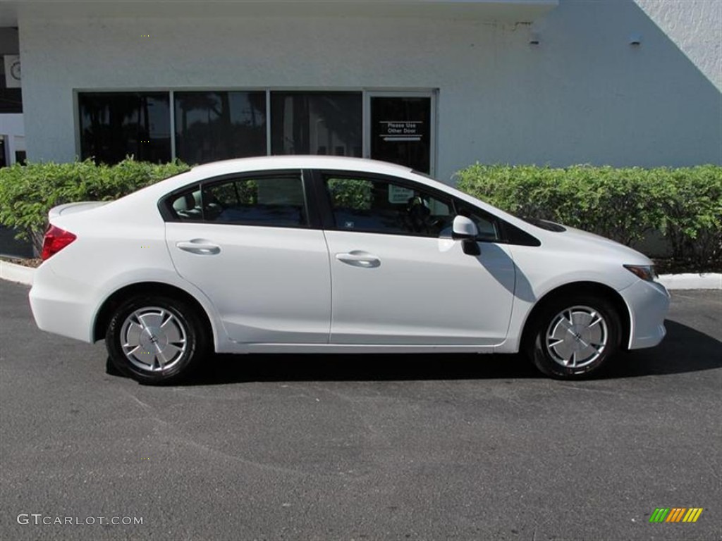 Taffeta White 2012 Honda Civic HF Sedan Exterior Photo #57289011