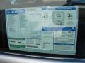 2012 Honda Accord LX Sedan Window Sticker