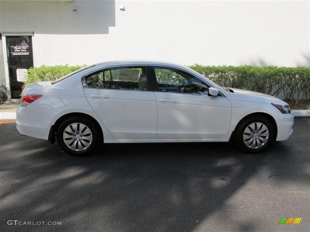 2012 Accord LX Sedan - Taffeta White / Ivory photo #2