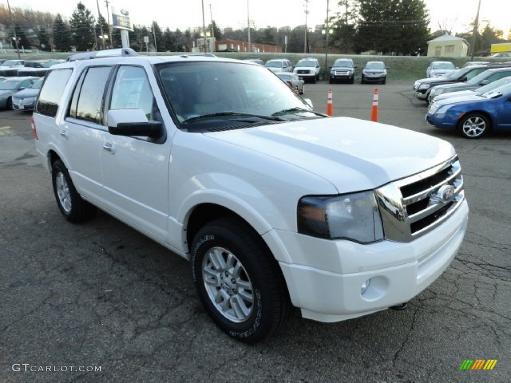 White Platinum Tri-Coat 2012 Ford Expedition Limited 4x4 Exterior Photo #57292137