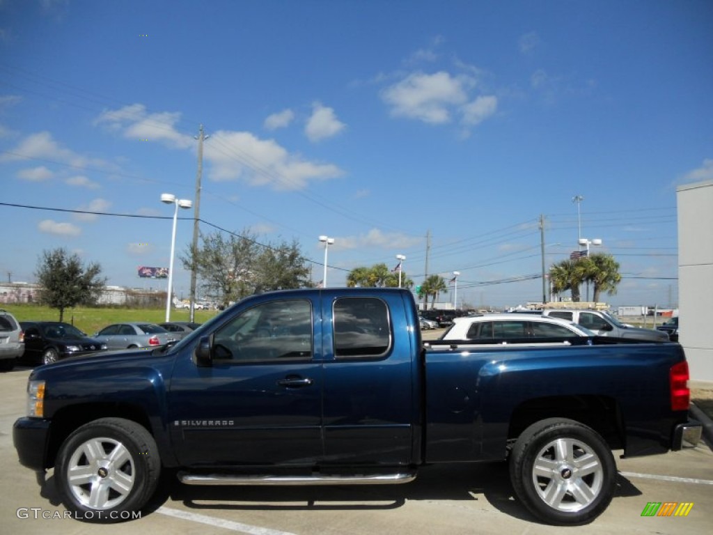 Dark Blue Metallic 2008 Chevrolet Silverado 1500 LT Extended Cab Exterior Photo #57292833