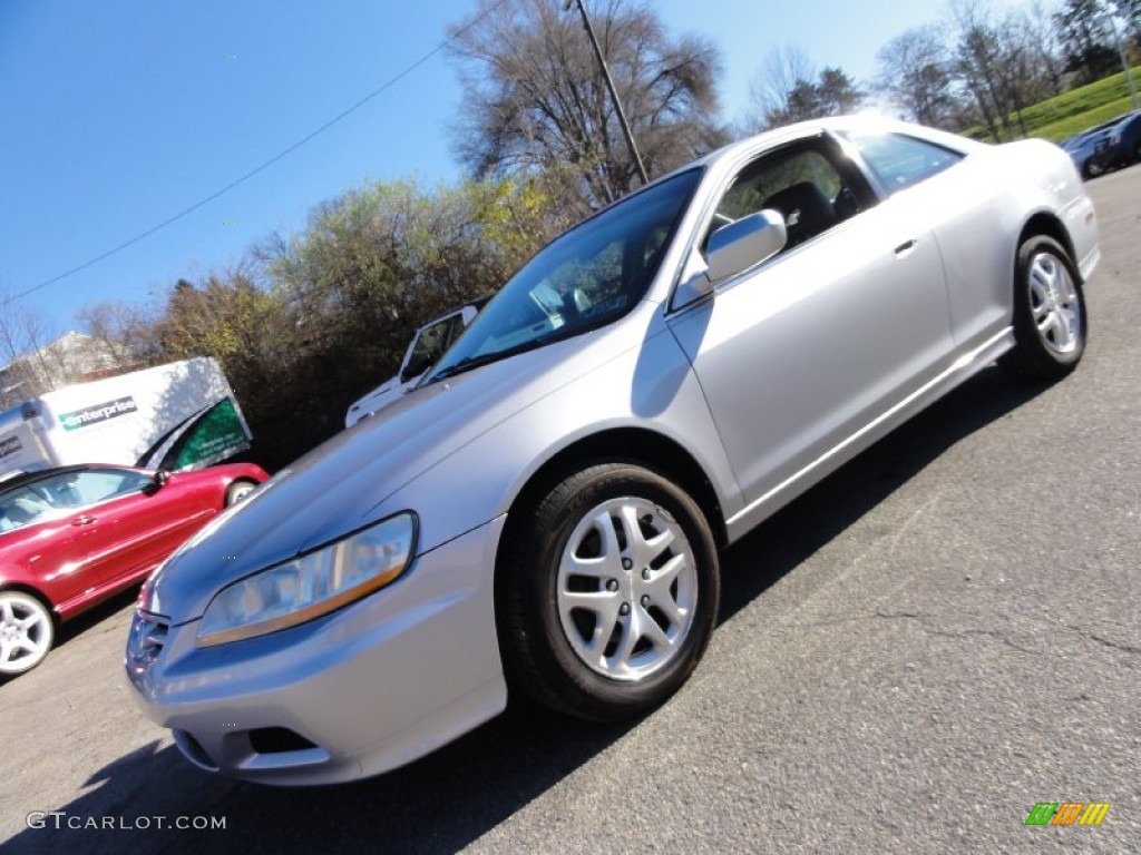 2002 Accord EX V6 Coupe - Satin Silver Metallic / Charcoal photo #2