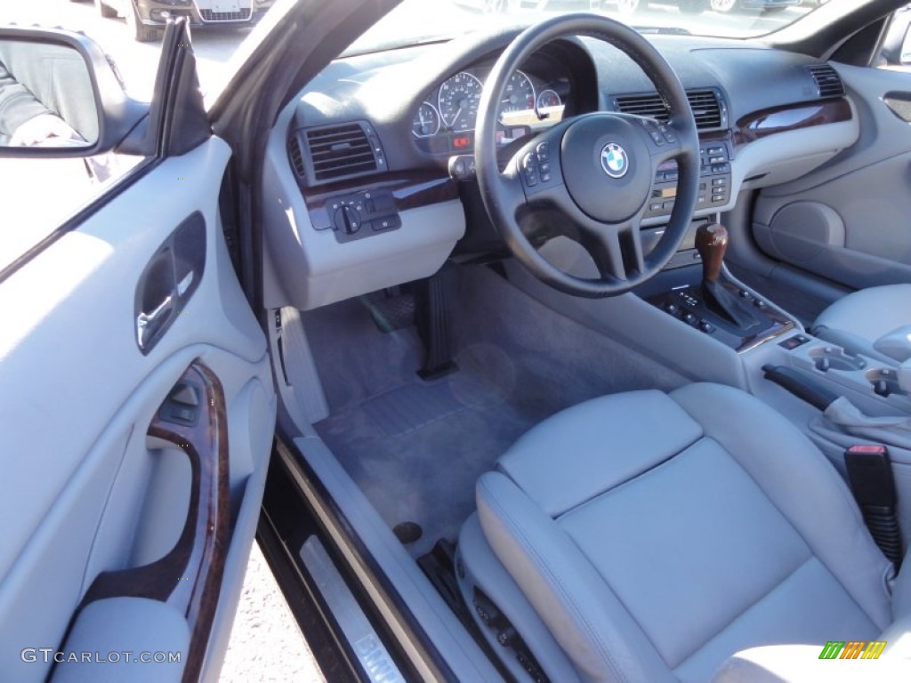 2002 3 Series 330i Convertible - Orient Blue Metallic / Grey photo #13