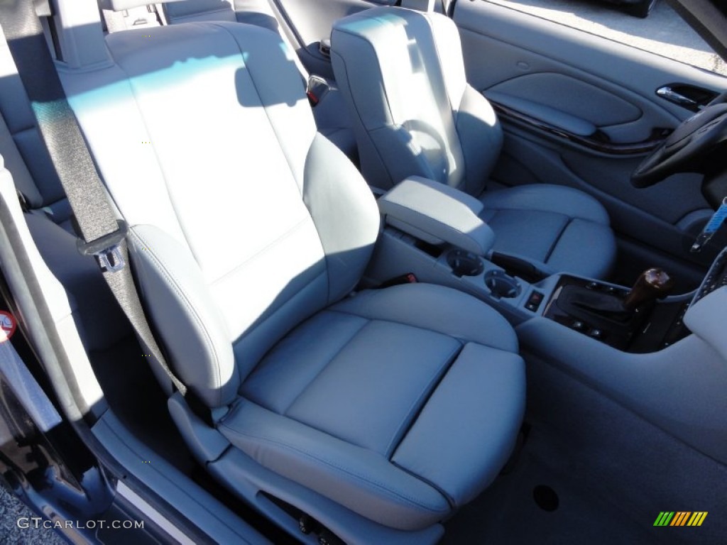 2002 3 Series 330i Convertible - Orient Blue Metallic / Grey photo #20