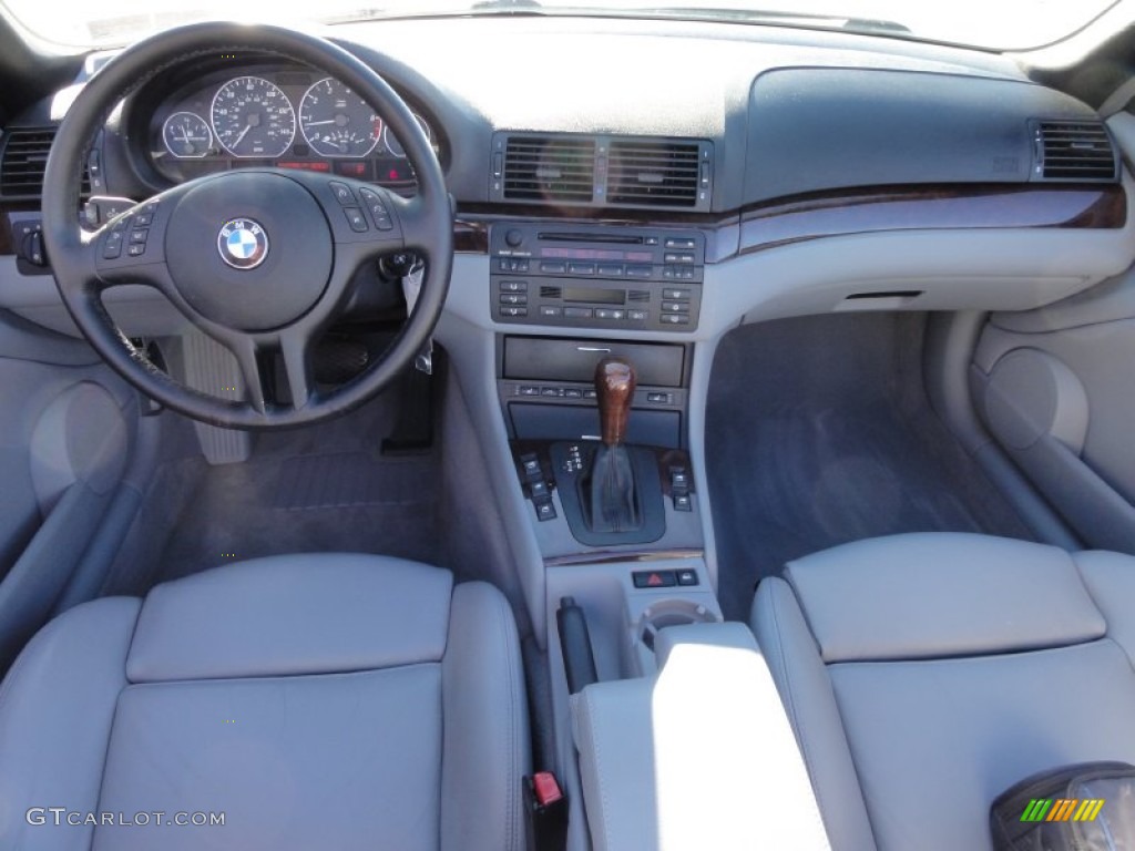 2002 3 Series 330i Convertible - Orient Blue Metallic / Grey photo #33