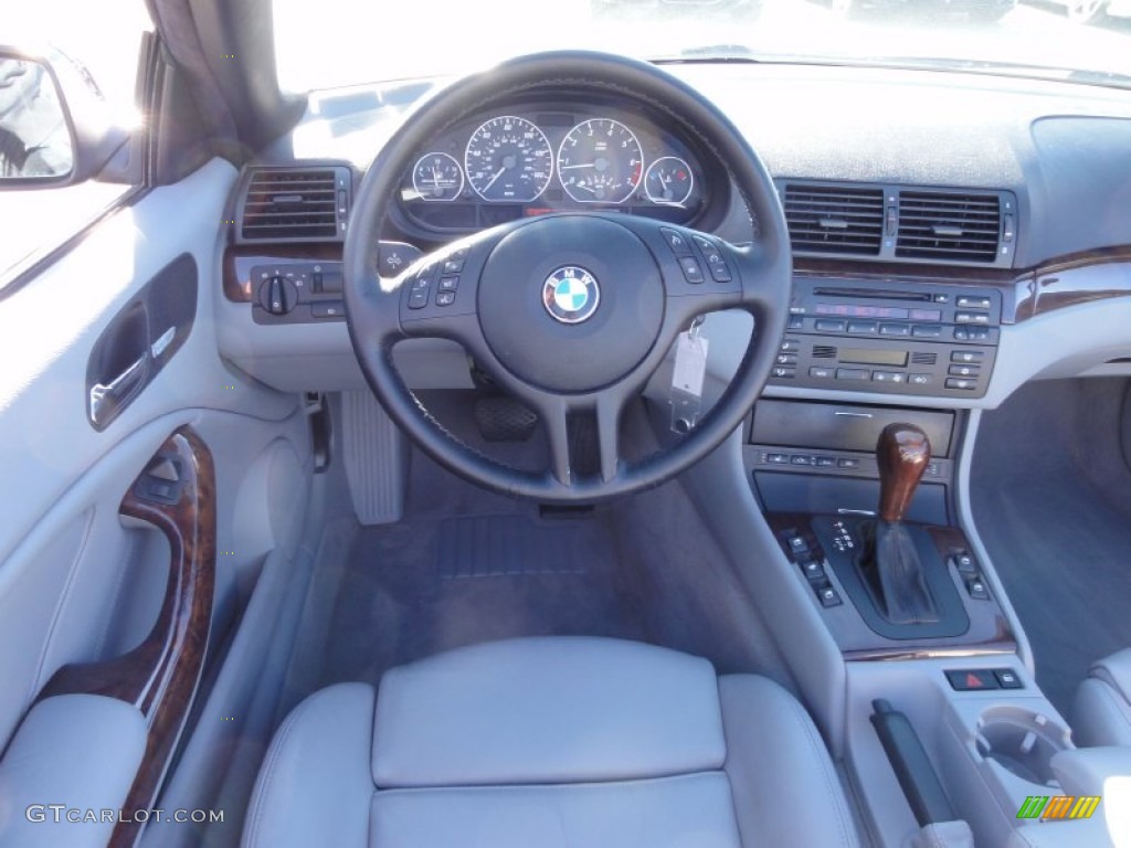2002 3 Series 330i Convertible - Orient Blue Metallic / Grey photo #34