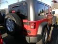 2009 Flame Red Jeep Wrangler Unlimited X 4x4  photo #6
