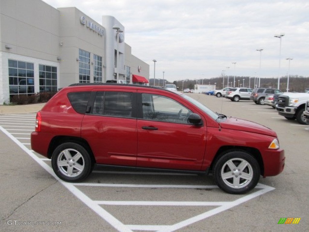 Inferno Red Crystal Pearl 2009 Jeep Compass Sport 4x4 Exterior Photo #57295917