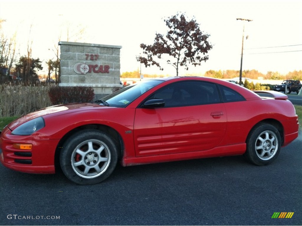 2002 Eclipse GT Coupe - Saronno Red / Black photo #1