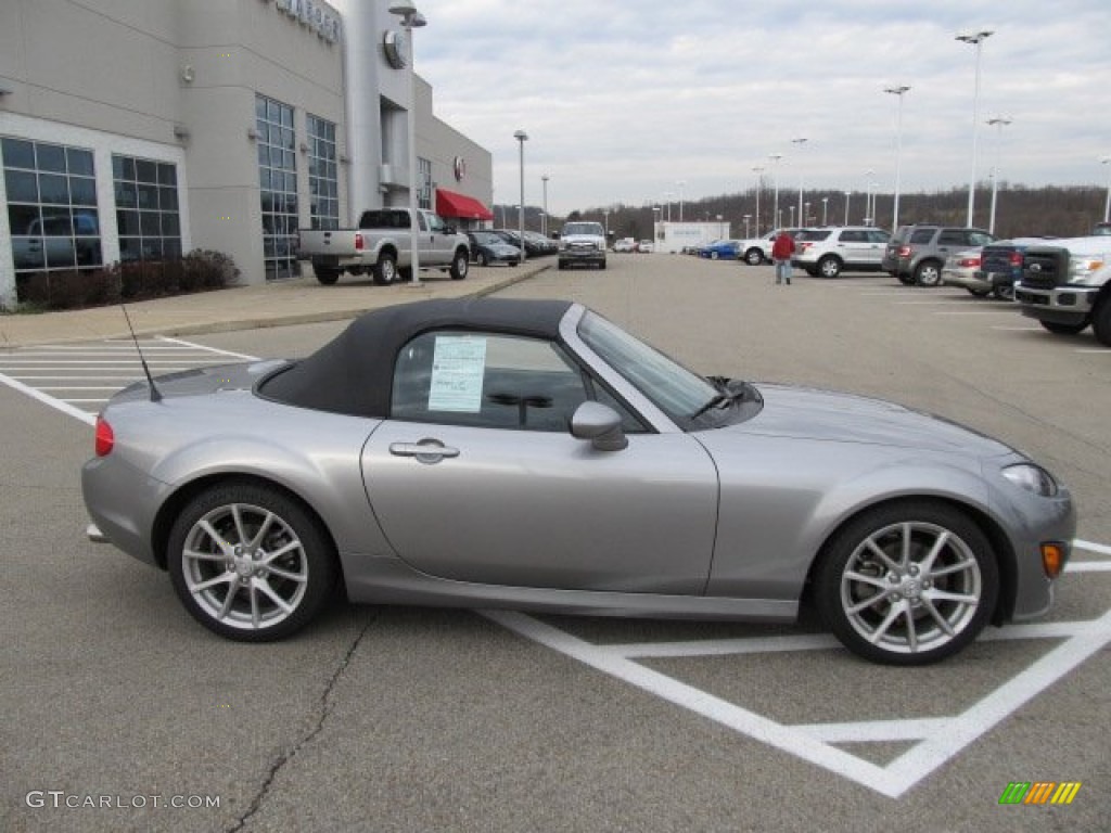 Liquid Silver Metallic 2010 Mazda MX-5 Miata Touring Roadster Exterior Photo #57296796