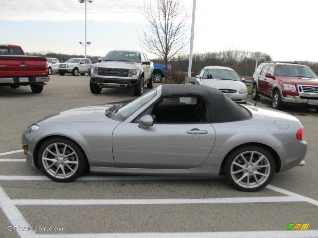 Liquid Silver Metallic 2010 Mazda MX-5 Miata Touring Roadster Exterior Photo #57296832