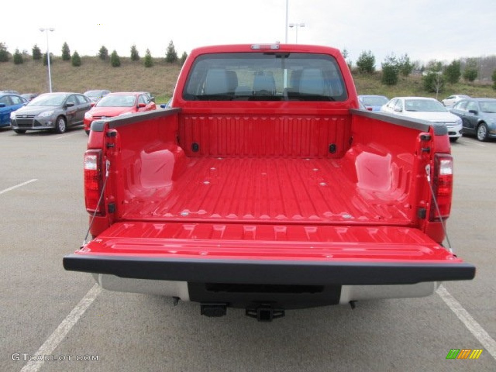 2012 F250 Super Duty XL Crew Cab 4x4 - Vermillion Red / Steel photo #13