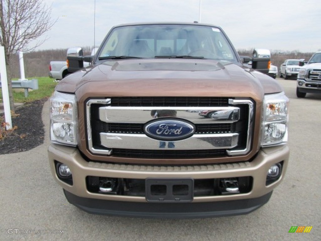 2012 F250 Super Duty King Ranch Crew Cab 4x4 - Golden Bronze Metallic / Chaparral Leather photo #5