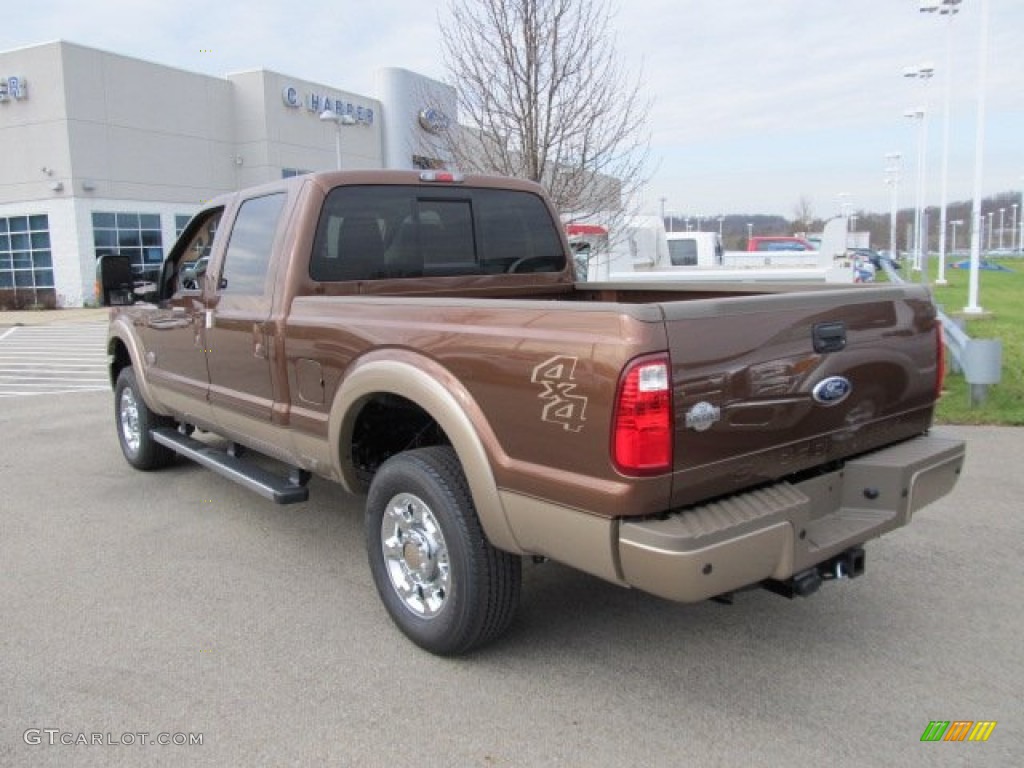 2012 F250 Super Duty King Ranch Crew Cab 4x4 - Golden Bronze Metallic / Chaparral Leather photo #8