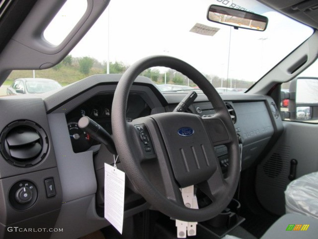 2012 Ford F250 Super Duty XL Regular Cab 4x4 Steel Steering Wheel Photo #57297998
