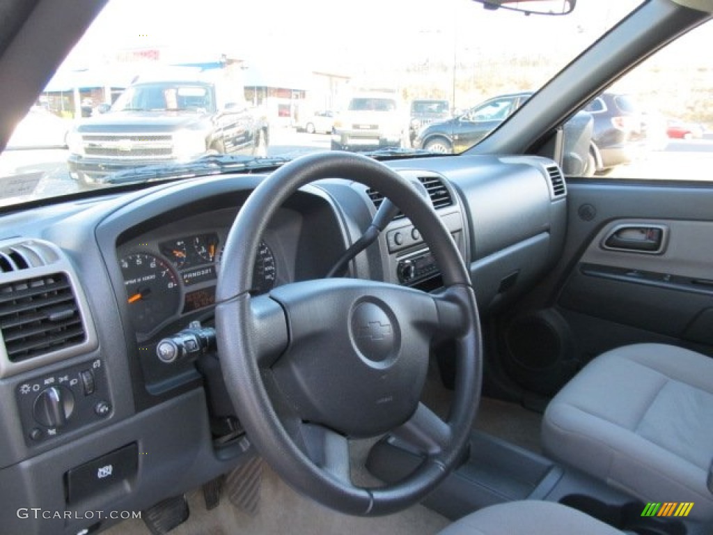 2005 Chevrolet Colorado LS Crew Cab 4x4 Sport Pewter Steering Wheel Photo #57298398