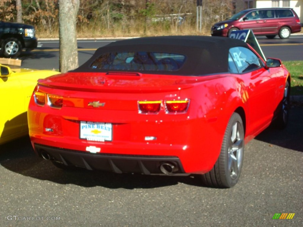 2012 Camaro SS/RS Convertible - Victory Red / Black photo #2