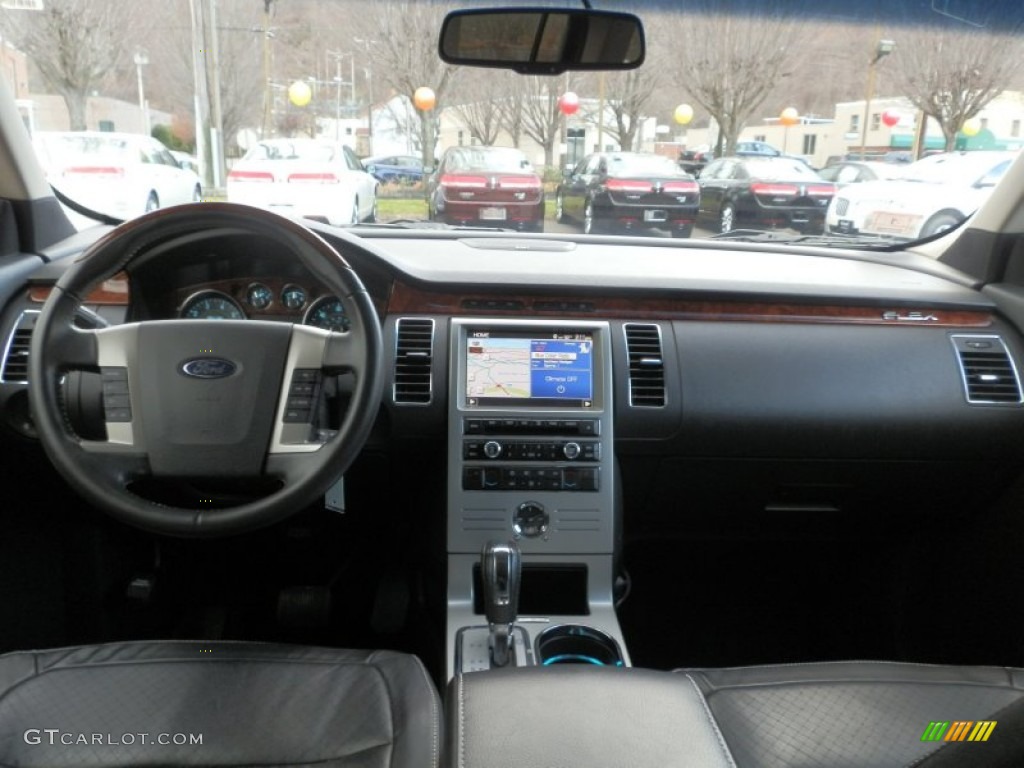 2011 Ford Flex Limited AWD Charcoal Black Dashboard Photo #57301088