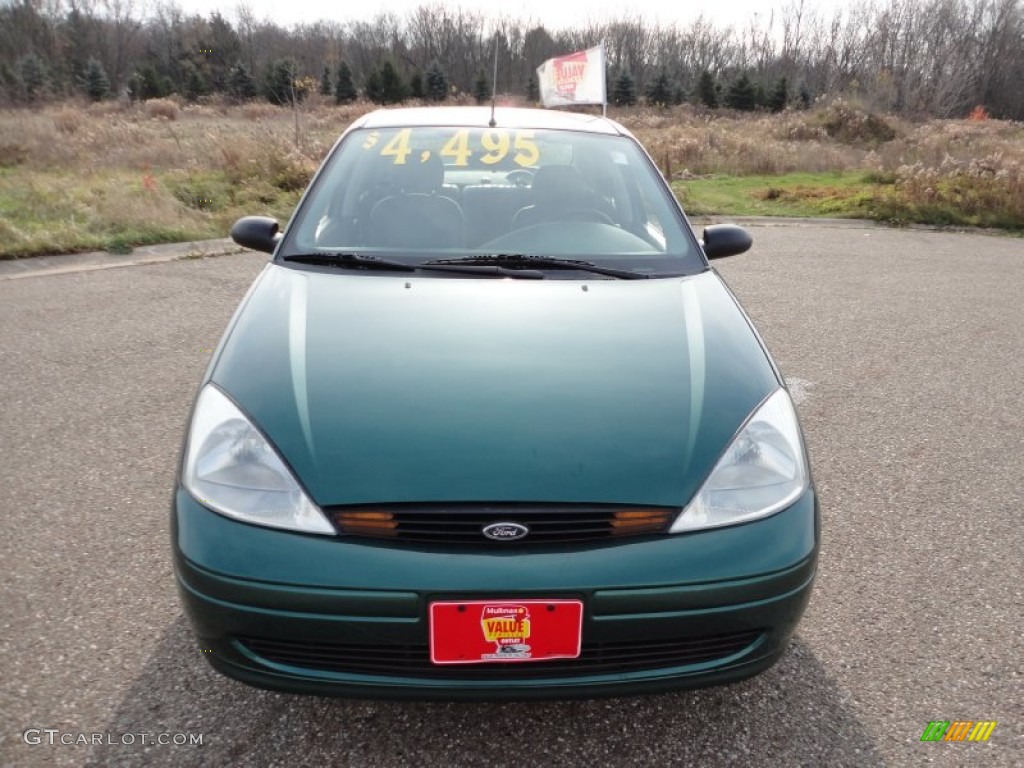 2000 Focus ZTS Sedan - Rainforest Green Metallic / Medium Graphite photo #12