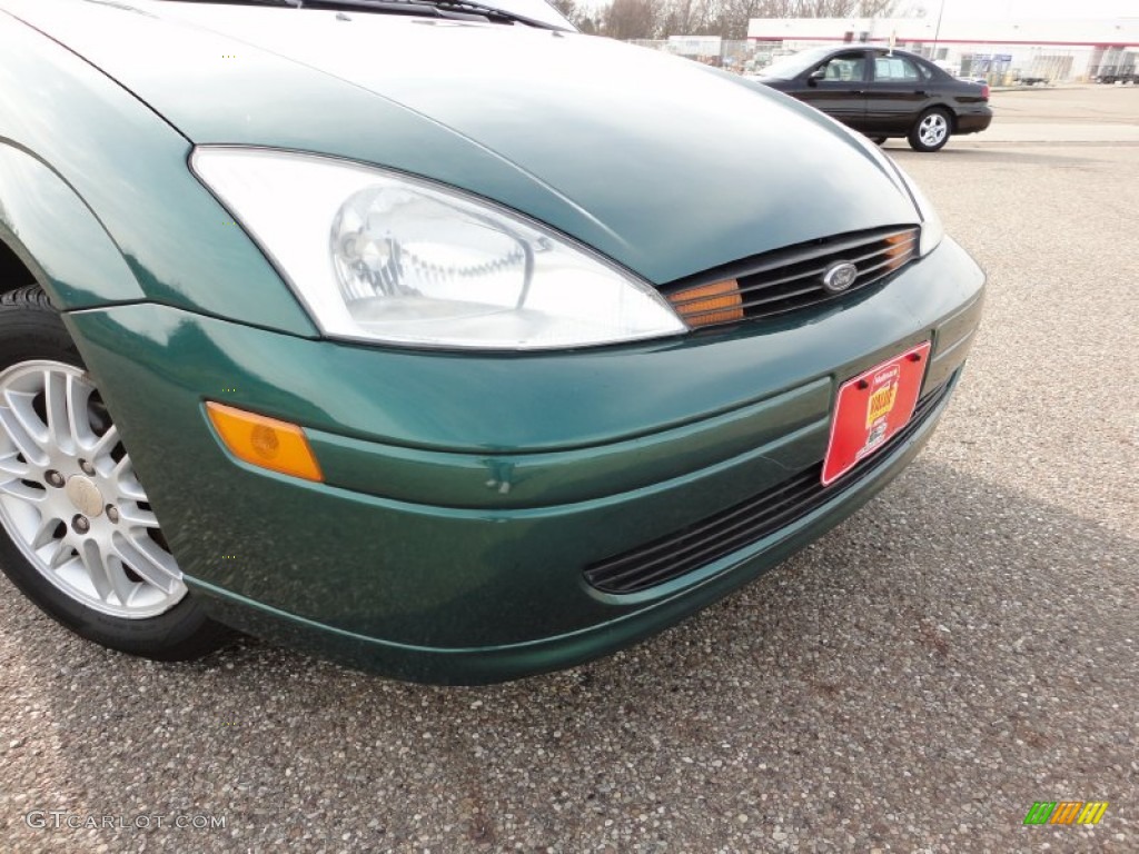 2000 Focus ZTS Sedan - Rainforest Green Metallic / Medium Graphite photo #13