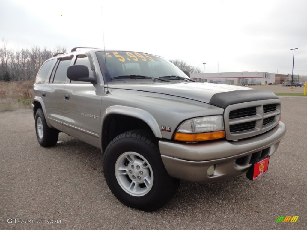 2000 Durango SLT 4x4 - Bright Platinum Metallic / Mist Gray photo #1