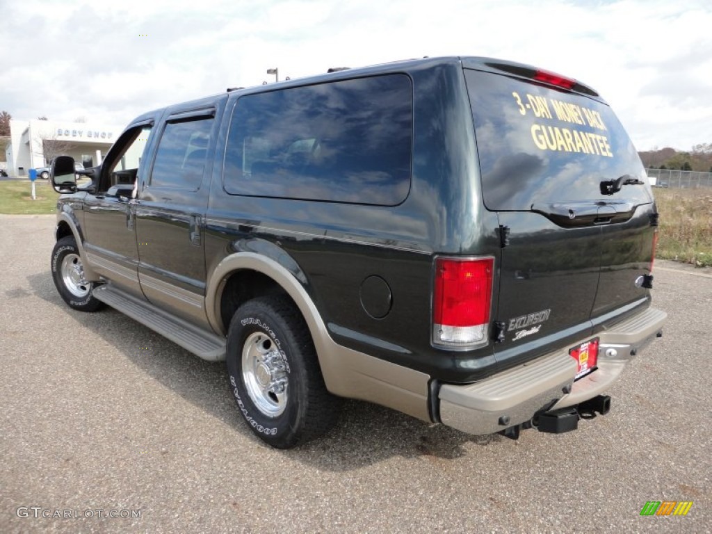 2000 Excursion Limited - Dark Green Satin Metallic / Medium Parchment photo #10