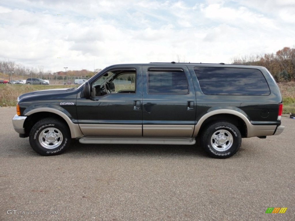 Dark Green Satin Metallic 2000 Ford Excursion Limited Exterior Photo #57302061