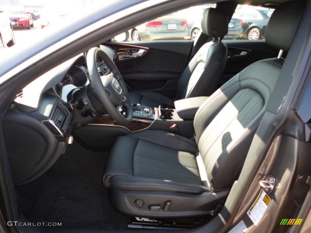 Black Interior 2012 Audi A7 3.0T quattro Prestige Photo #57303432