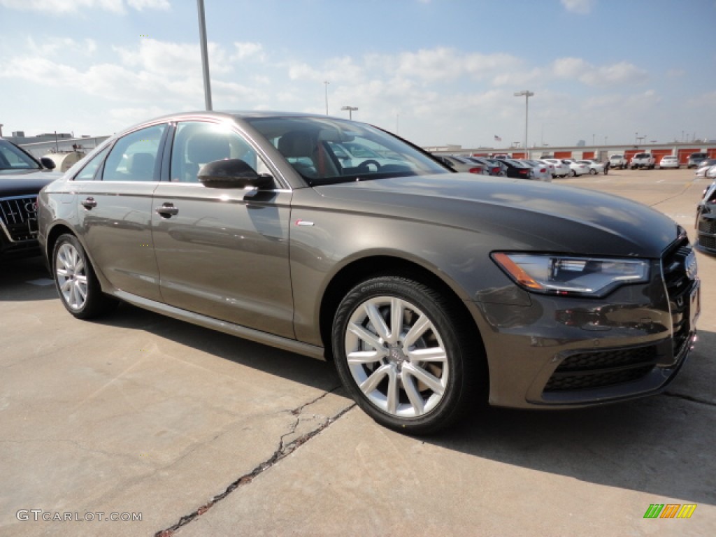 2012 A6 3.0T quattro Sedan - Dakota Gray Metallic / Velvet Beige photo #1